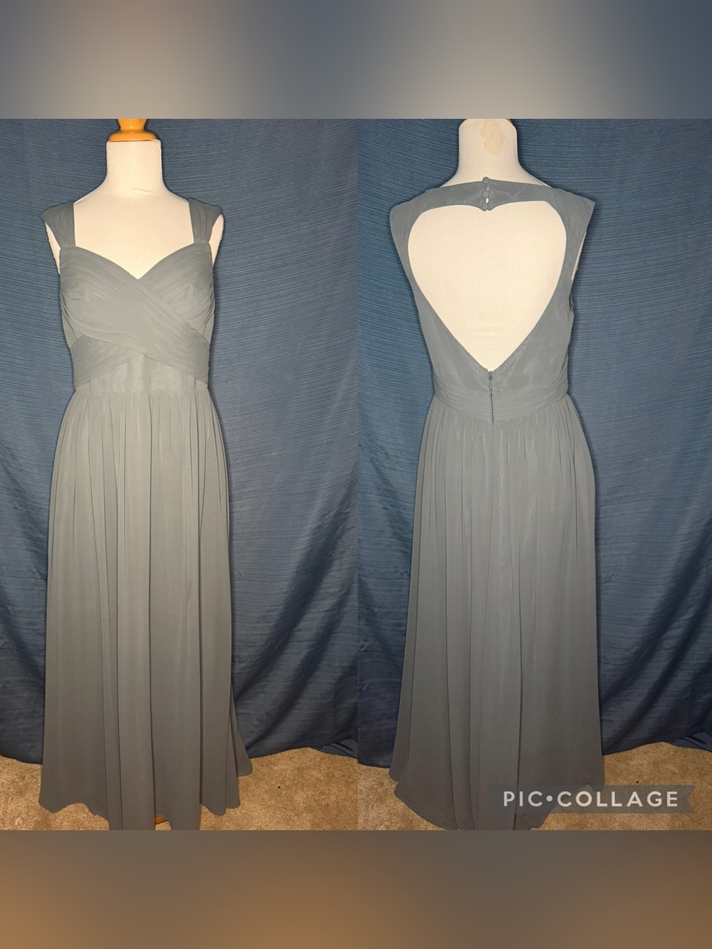 Azazie Chiffon Maxi Dress in Sage